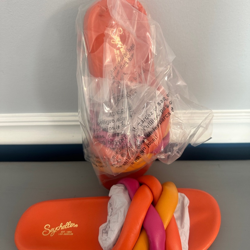 Seychelles Orange and Pink Sandals